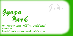 gyozo mark business card